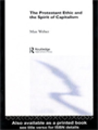 Image of The Protestant Ethic And The Spirit Of Capitalism