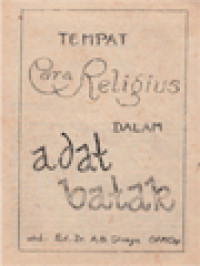 Image of Tempat Para Religius Dalam Adat Batak