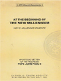 Image of At The Beginning Of The New Millennium: Novo Millenni Inuente, Apostolic Letter Of His Holiness Pope John Paul II