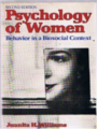 Image of Psychology Of Women: Behavior In A Biosocial Context