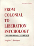 From Colonial To Liberation Psychology: The Philippine Experience