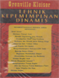 Image of Tehnik Kepemimpinan Dinamis