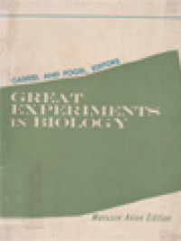 Image of Great Experiments In Biology / Mordecai L. Gabriel, Seymour Fogel (Edited)