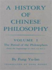 Image of A History Of Chinese Philosophy I