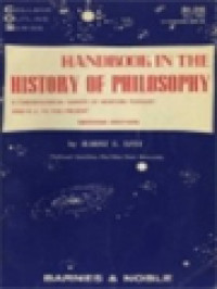 Image of Handbook In The History Of Philosophy