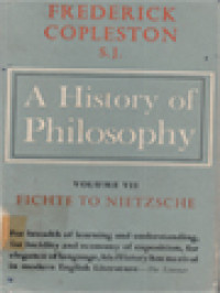 Image of A History Of Philosophy VII: Fichte To Nietzsche
