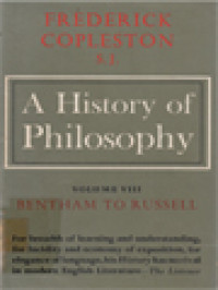 Image of A History Of Philosophy VIII: Bentham To Russell