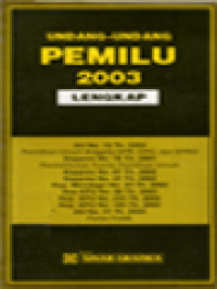 Image of Undang-Undang Pemilu 2003 Lengkap