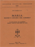 Maria Madre E Decoro Del Carmelo: La Pietà Mariana Dei Carmelitani Durante I Primi Tre Secoli Della Loro Storia