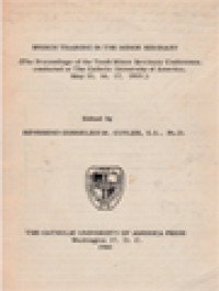 Image of Speech Training In The Minor Seminary: The Proceedings Of The Tenth Minor Seminary Conference, Conducted At The Catholic University Of America, May 15, 16, 17, 1959 / Cornelius M. Cuyler (Edited)