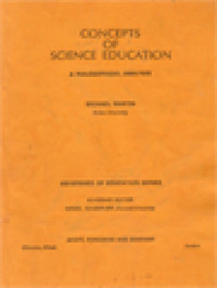 Image of Concepts Of Science Education: A Philosophical Analysis