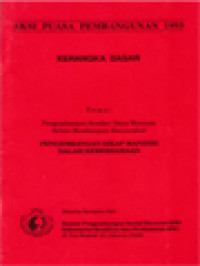 Image of Pengembangan Sumber Daya Manusia Dalam Membangun Masyarakat: Pengembangan Sikap Mandiri Dalam Kebersamaan