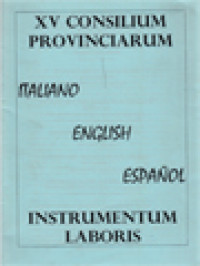 Image of XV Consilium Provinciarum - Fatima, Portogallo, 1-1 Settembre 2003 (Italiano, English Español): Instrumentum Laboris