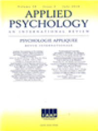 Image of Applied Psychology: An International Review