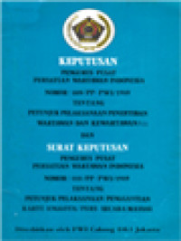 Image of Keputusan Pengurus Pesatuan Wartawan Indonesia Nomor: 009 / PP-PWI / 1989 Tentang Petunjuk Pelaksanaan Penertiban Wartawan Dan Kewartawanan Dan Surat Keputusan Pengurus Pusat Persatuan Wartawan Indonesia Nomor: 010 / PP-PWI / 1989 Tentang Petunjuk Pelaksanaan Penggantian Kartu Anggota / Pers Secara Massal