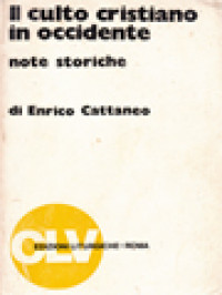 Image of Il Culto Cristiano In Occidente: Note Storiche