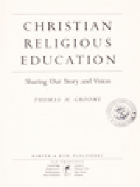 Image of Christian Religious Education: Sharing Our Story And Vision