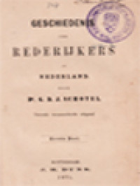 Image of Geschiedenis Der Rederijkers In Nederland I
