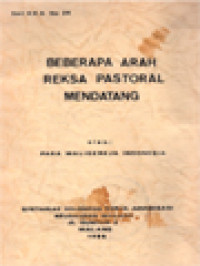 Image of Beberapa Arah Reksa Pastoral Mendatang