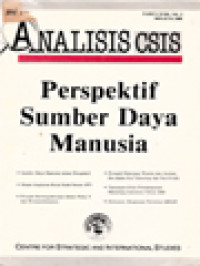 Image of Analisis CSIS: Perspektif Sumber Daya Manusia