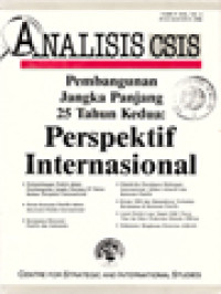Image of Analisis CSIS: Pembangunan Jangka Panjang 25 Tahun Kedua: Perspektif Internasional