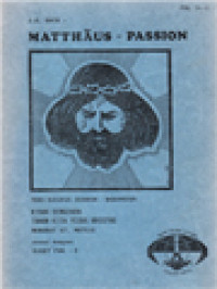 Image of Matthäus - Passion: Kisah Sengsara Tuhan Kita Yesus Kristus Menurut St. Mateus (Teks Bahasa Jerman - Indonesia)