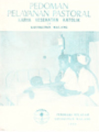 Image of Pedoman Pelayanan Pastoral: Karya Kesehatan Katolik Di Keuskupan Malang