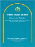 Visi Dan Misi Sebagai Arah Kebijakan Direktorat Jenderal Bimas Katolik Departemen Agama RI