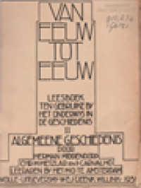 Image of Van Eeuw Tot Eeuw - Leesboek Ten Gebruike Bij Het Onderwijs In De Geschiedenis II: Algemene Geschiedenis