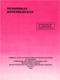 Image of Pendidikan Kependudukan: Untuk Murid SD Di Lingkungan Sekolah Katolik