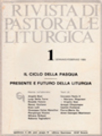 Image of Rivista Di Pastorale Liturgica 1: Il Ciclo Della Pasqua - Presente E Futuro Della Liturgia