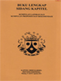 Image of Buku Lengkap Sidang Kapitel: Kumpulan Laporan Dan Kumpulan Proposisi Dan Rekomendasi