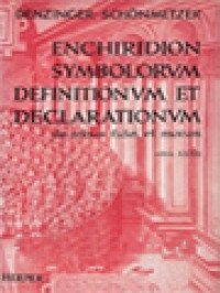 Image of Enchiridion Symbolorum Definitionum Et Declarationum De Rebus Fidei Et Morum