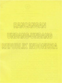 Image of Rancangan Undang-Undang Republik Indonesia Tentang Partai Politik
