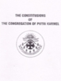 Image of The Constitutions Of The Congregation Of Putri Karmel