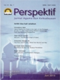 Image of Perspektif: Jesus Sophia-Ina Pade In The Light Of The Prologue Of Jon 1:1-18: Constructing Wisdom Christology From The Florenese Perspective, Maryam: The Blessed Virgin Of Islam, The Poor And Poverty: What Can We Do And Say, Pendidikan Budaya Dan Budaya Pendidikan, Interculturality And Prophetic Dialogue
