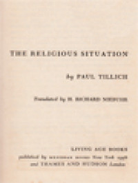 Image of The Religious Situation