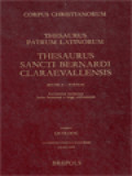 Corpus Christianorum: Thesaurus Patrum Latinorum, Thesaurus Sancti Bernardi Claraevallensis (Series A - Formae: Enumeratio Formarum, Index Formarum A Tergo Ordinatarum)
