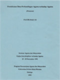 Pendekatan Ilmu Perbandingan Agama Terhadap Agama - Seminar Agama Dan Masyarakat Kajian Interdisipliner Terhadap Agama 25-29 November 1992