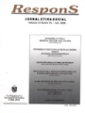 Respons: Pendidikan Etika: Profesi, Politik, dan Agama, Pendidikan Keutamaan Dengan Model peran di Sekolah Kedokteran, Otonomi Sebagai Sebuah Pilihan, Refleksi Etika Mengenai Pengobatan Komplementer dan Alternatif, Etika di Sekitar Perawatan Lansia, Postmodernisme, Filsafat, dan Universitas