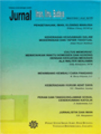 Image of Jurnal Iman Ilmu Budaya: Pengetahuan, Iman, Kloning Manusia, Kekerasan Keagamaan Dalam Modernisasi Dan Tafsir Tekstual, Cultus Memoriae: Mematahkan Waktu Homogen Dan Kosong Dengan Kekuatan Mesianis Ala Walter Benjamin, Menimbang Kembali Cara Pandang, Keberadaan Hukum Adat Daya, Peran Dan Tanggungjawab Sosial Cendekiawan Katolik, Jurnalistik Dan Iman