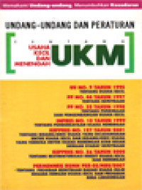 Image of Undang-Undang Tentang Usaha Kecil Dan Menengah (UKM)