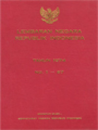 Image of Lembaran Negara Republik Indonesia Tahun 1974, No. 1-67