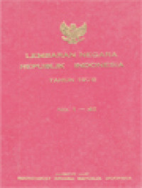 Image of Lembaran Negara Republik Indonesia Tahun 1976, No. 1-41