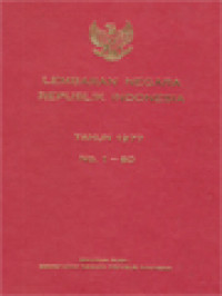 Image of Lembaran Negara Republik Indonesia Tahun 1977, No. 1-60