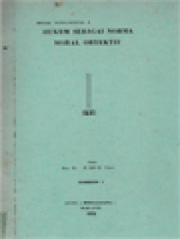 Image of Moral Fundamental I: Hukum Sebagai Norma Moral Obyektif