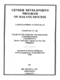 Image of Gender Development Program Of Malang Diocese: A Development Action Plan
