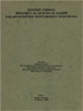 Konsep Ummah Menurut Al Qur'ān Al Karīm Dalam Konteks Masyarakat Indonesia