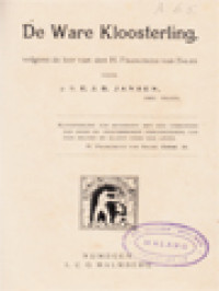 Image of De Ware Kloosterling, Volgens De Leer Van Den H. Franciscus Van Sales