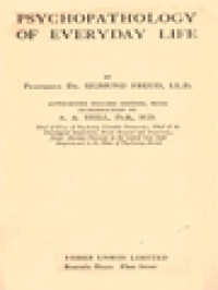Image of Psychopathology Of Everyday Life